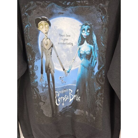 Nightmare Before Christmas Unisex Corpse Bride Sweatshirt Black Large - Picture 5 of 6